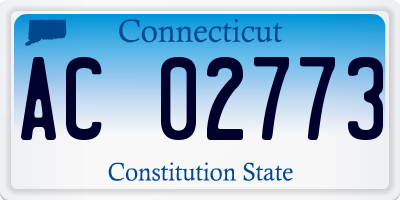 CT license plate AC02773