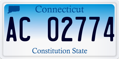 CT license plate AC02774