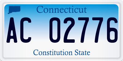 CT license plate AC02776