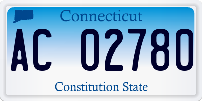 CT license plate AC02780