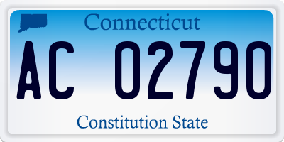 CT license plate AC02790