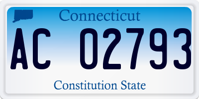 CT license plate AC02793