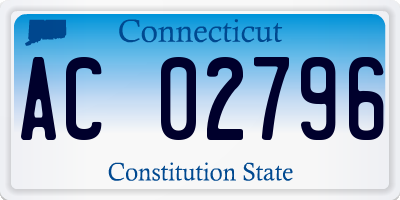 CT license plate AC02796