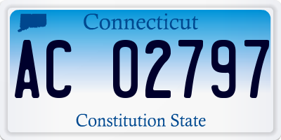 CT license plate AC02797