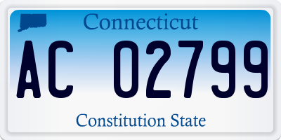 CT license plate AC02799