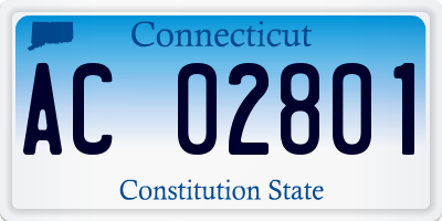 CT license plate AC02801