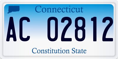 CT license plate AC02812