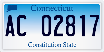 CT license plate AC02817