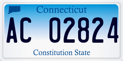 CT license plate AC02824