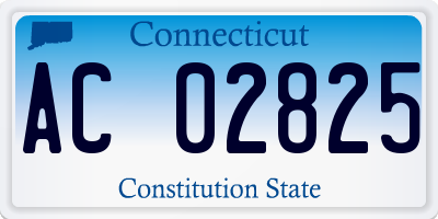 CT license plate AC02825