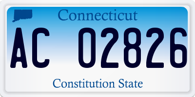 CT license plate AC02826