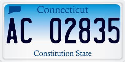 CT license plate AC02835