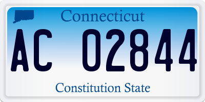 CT license plate AC02844