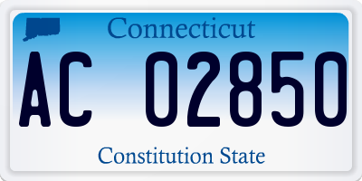 CT license plate AC02850