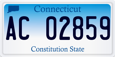 CT license plate AC02859