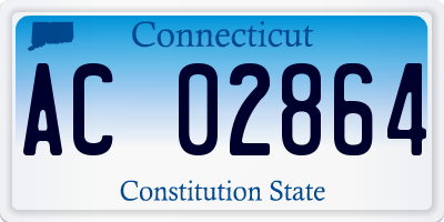 CT license plate AC02864