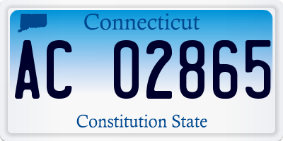 CT license plate AC02865