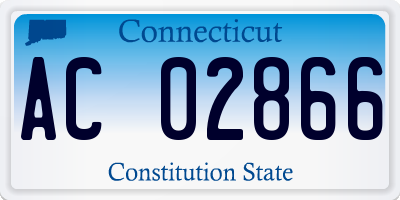 CT license plate AC02866