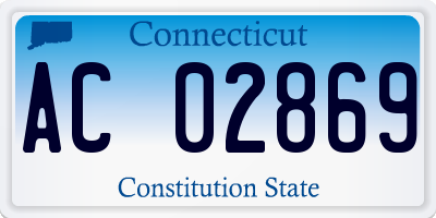 CT license plate AC02869