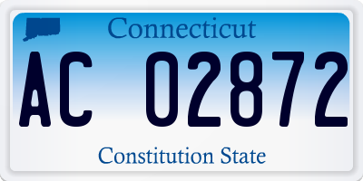 CT license plate AC02872