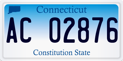 CT license plate AC02876