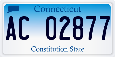 CT license plate AC02877