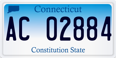 CT license plate AC02884