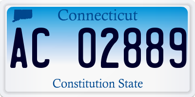 CT license plate AC02889