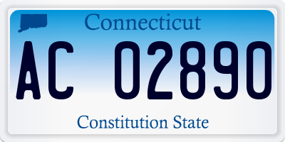 CT license plate AC02890