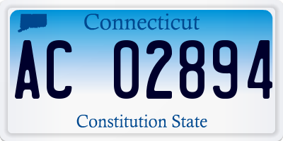 CT license plate AC02894