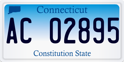 CT license plate AC02895