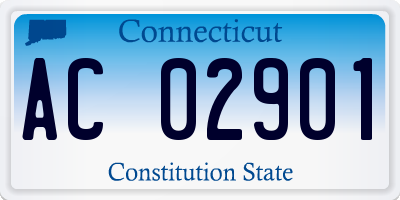 CT license plate AC02901