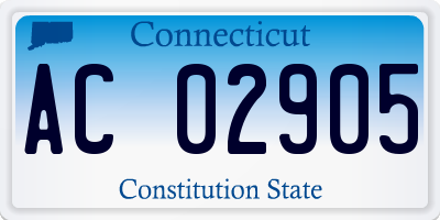 CT license plate AC02905