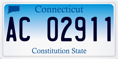 CT license plate AC02911