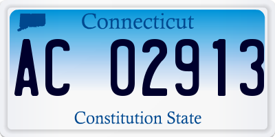 CT license plate AC02913