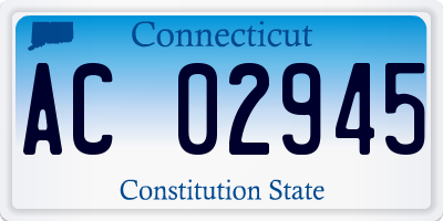 CT license plate AC02945