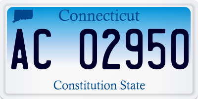 CT license plate AC02950