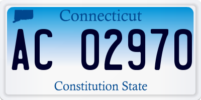 CT license plate AC02970