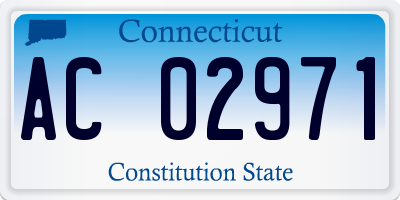 CT license plate AC02971