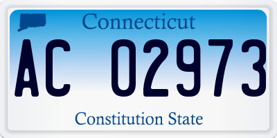 CT license plate AC02973