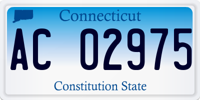 CT license plate AC02975