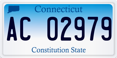 CT license plate AC02979