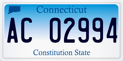 CT license plate AC02994