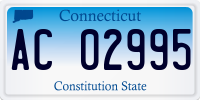 CT license plate AC02995