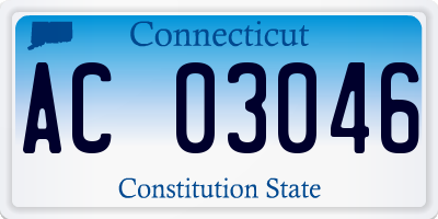 CT license plate AC03046