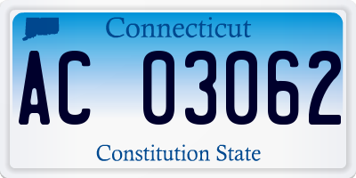 CT license plate AC03062