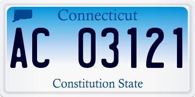 CT license plate AC03121