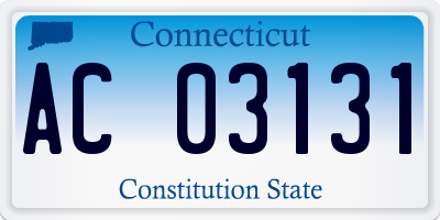 CT license plate AC03131