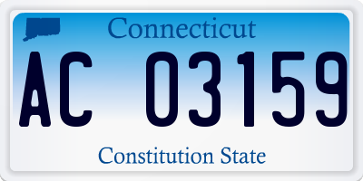 CT license plate AC03159