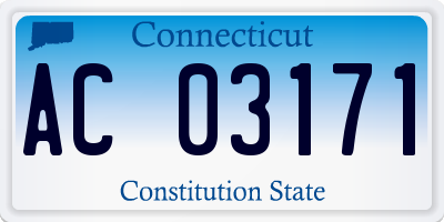 CT license plate AC03171